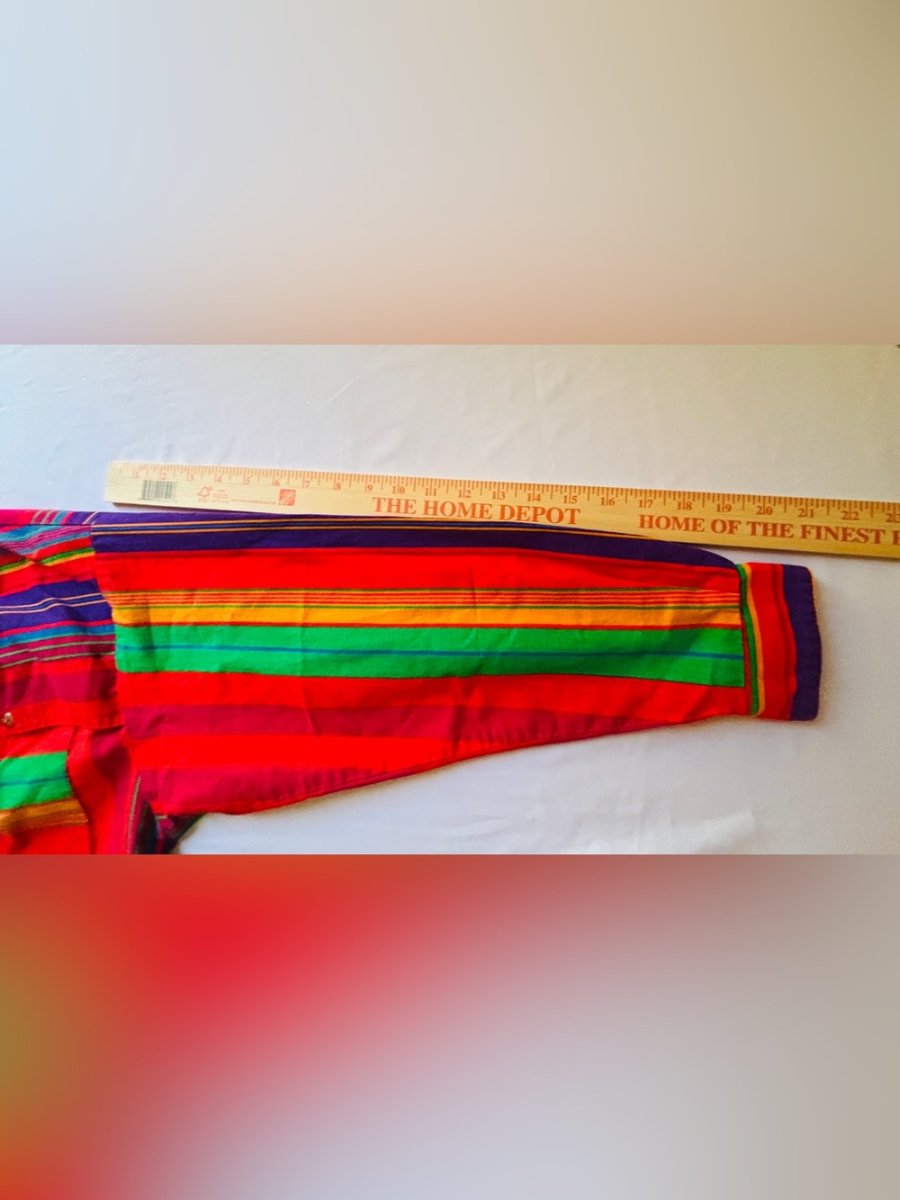Roughrider Circle Y Button Up Shirt Vintage 100% Cotton Colorful Women’s - Picture 11 of 14